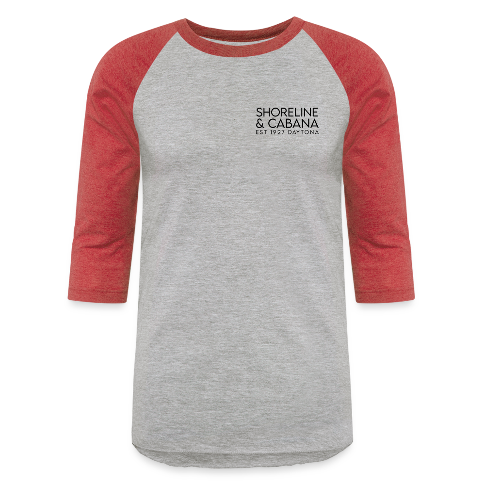 Baseball T-Shirt - heather gray/red