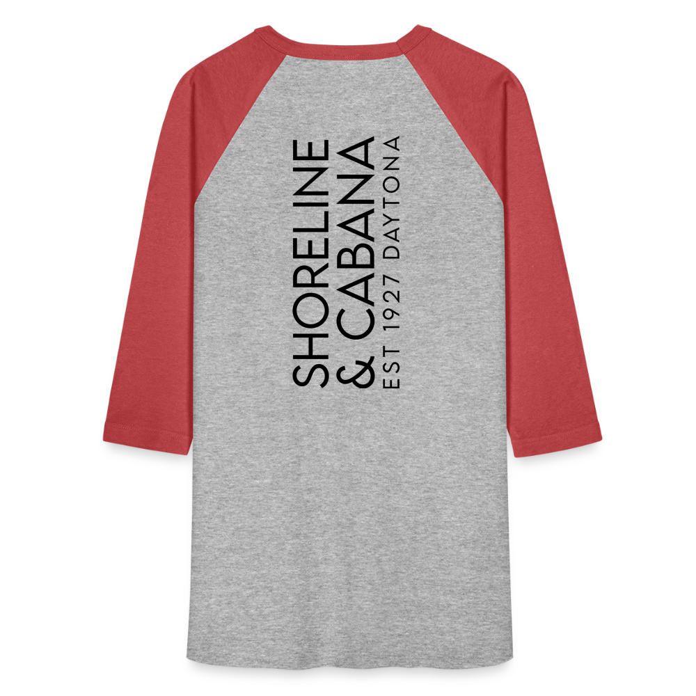 Baseball T-Shirt - heather gray/red