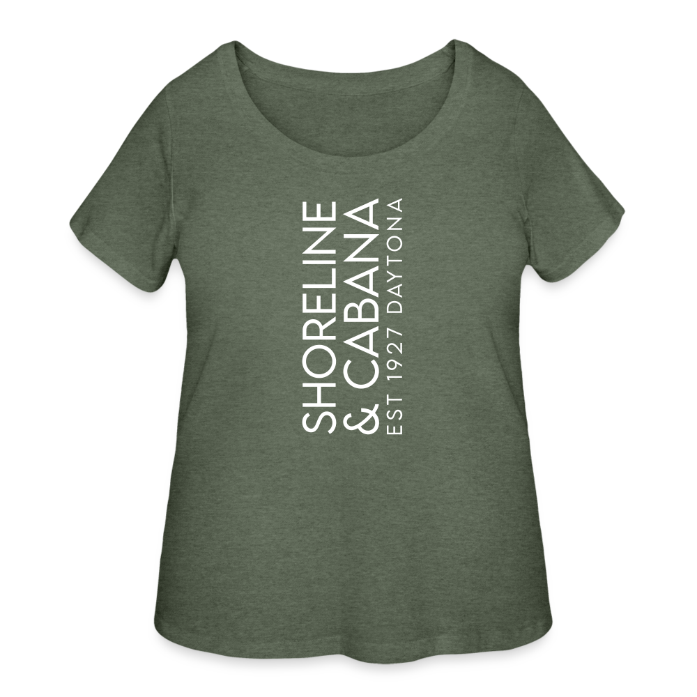 Women’s Curvy T-Shirt - heather military green